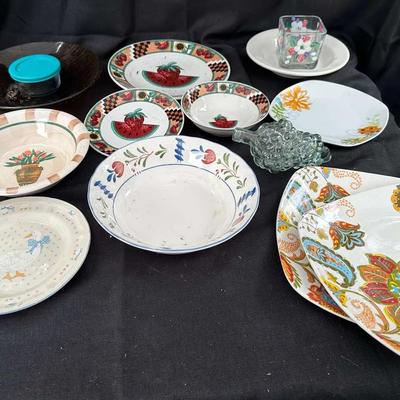 Mixed Lot of Dinnerware - Vintage Dishes, Bowls, and Plates