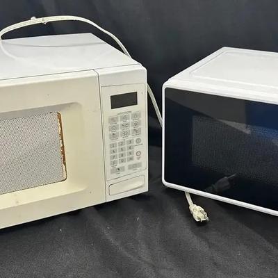 Two Microwaves for Sale - Classic GE & Modern Digital Model