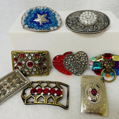 Vintage Hand Crafted Belt Buckles
