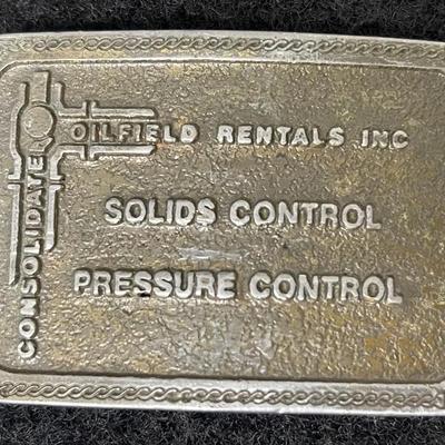 Rare “Consolidated Oilfield Rentals” Vintage Buckle