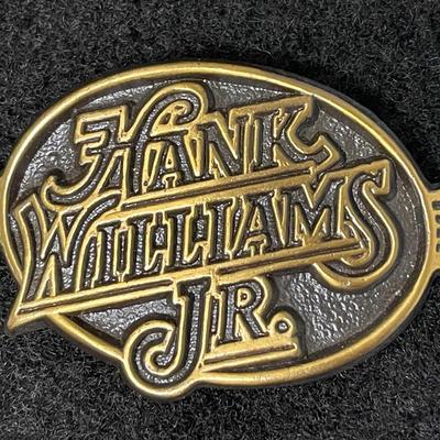 Vintage “Hank Williams Jr.” Fan Club Buckle