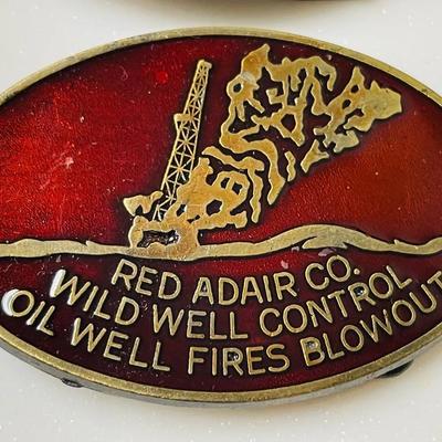 “Red Adair” Wild Well Control Buckle with Red Enamel