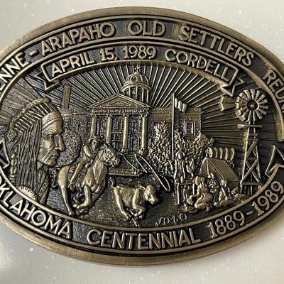 1989 Cheyenne- Arapaho Old Settlers Reunion Buckle