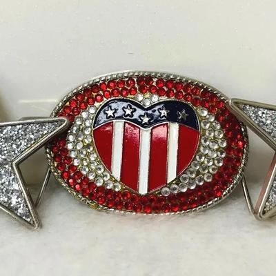 Vintage USA Themed Buckles
