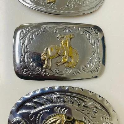 Vintage Western Silver and Gold-tone Buckles