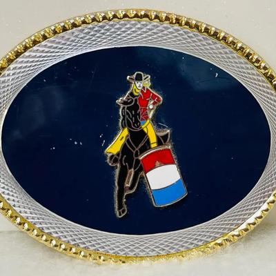 Vintage Barrel Racing Buckle