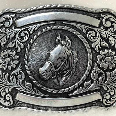 Vintage Horse Head Belt Buckle