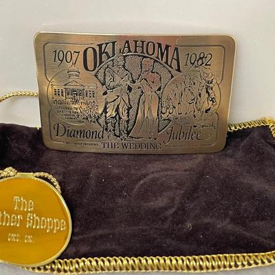 Commemorative Oklahoma 1982 Diamond Jubilee Buckle 