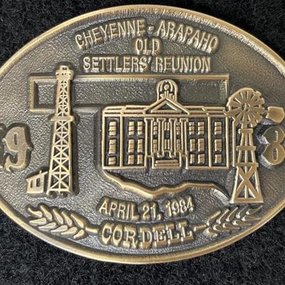 1984 Cheyenne- Arapaho Old Settlers Union Buckle