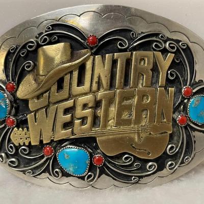 “Squaw Wrap” Belt Buckle