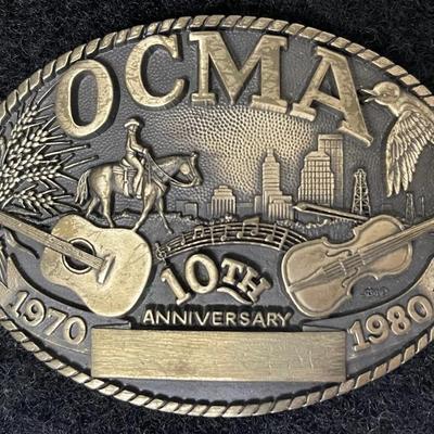 Oklahoma Country Music Association 10th Anniversary Limited Edition Buckle