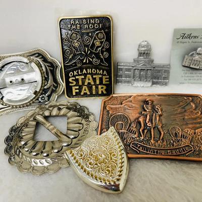 State Fair Buckle, Cordell County Courthouse Brooch, and More