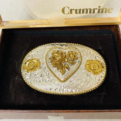 “Crumrine” Gold and Silver-tone Floral Buckle