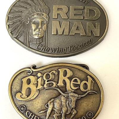 Vintage “Big Red” and “Red Man” Buckles
