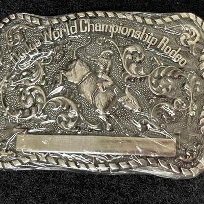 NIP Dodge World Championship Rodeo Brass Buckle