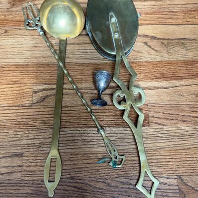 Fireplace Utensils And Made Of Silver Egg Holder 