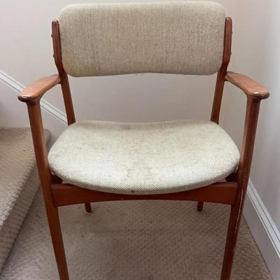 Six Danish Design Chairs In Teak And Wool by Erik Buch for O.D. Møbler