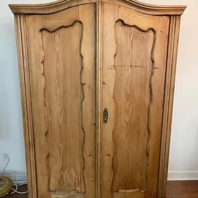 Large Pine Armoire 