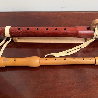 Alaskan Wood Flute And Alto Recorder