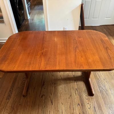 Teak Wood Dining Table Expandable 