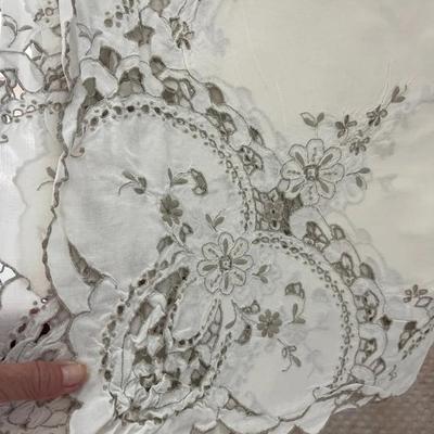 Gorgeous Embroidered Tablecloth 