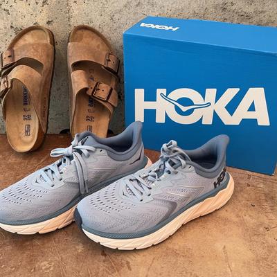 Birkenstock Size 3/US 7 & New Hoka Athletic Shoes Size 8 