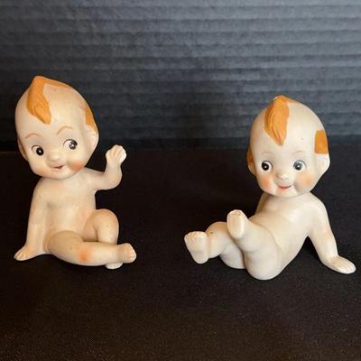 Kewpie Twins Porcelain Vintage Figures