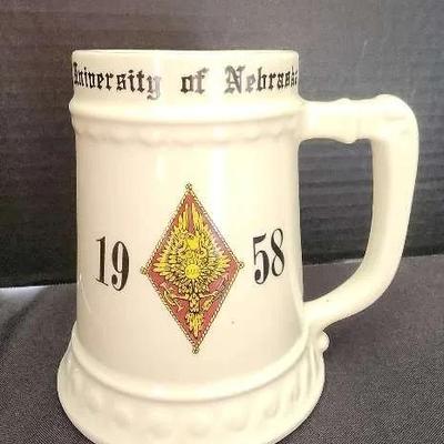 Class Of 1958 Univ Of Nebraska Ceramic Tankard