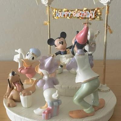 Limited "Mickey's Surprise Party" Lenox Mickey Mouse Happy Birthday Sculpture - 75th Anniversary