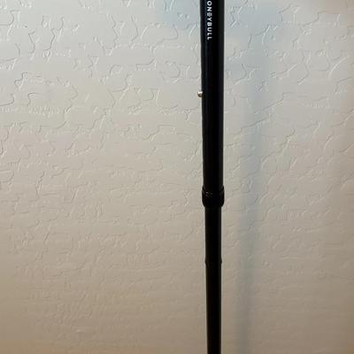 Never Used!  Black Metal Walking Cane with Pedestal Bottom for Support