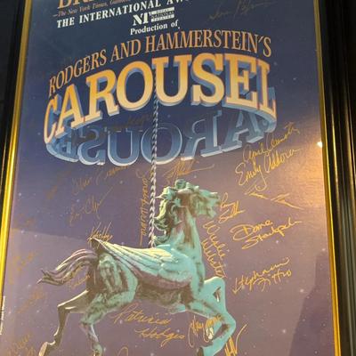 Rodgers And Hammersteins’s “Carousel” Cast Signed Poster
