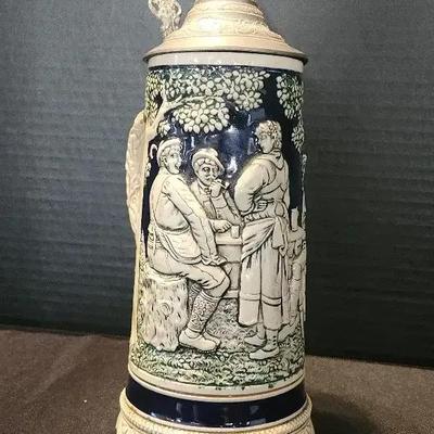 Vintage Porcelain German Stein Music Box