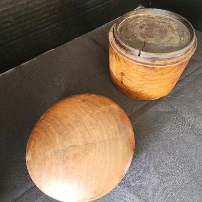 Vintage Hand Carved Wood Tobacco Humidor 