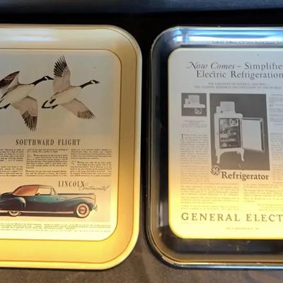 1970’s Beer Trays - ‘27 GE And ‘41 Continental