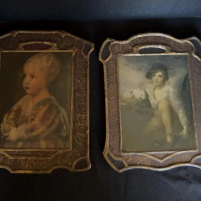 Picture Frame Transfer Art On Wood - Vintage