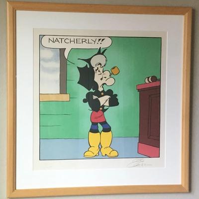 Al Capp Signed & Numbered 1/250 Silkscreen Serigraph - "Mammy Yokum" Framed