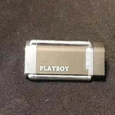 Playboy Branded Lighter, Black And Silver
