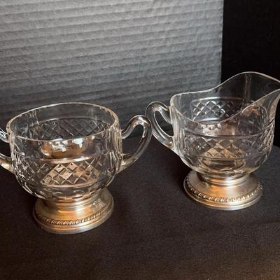 Vintage Sheffeld Creamer And Sugar Bowl