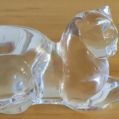 Lead Crystal Lenox Cat "Playtime" NIB with COA