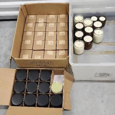 Soy Candles - Prepackaged And Labeled "Bloody Mary" Scented And Others