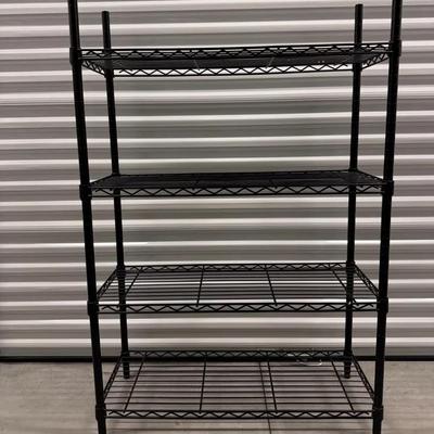Black Metal Kitchen shelving 