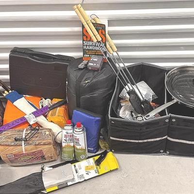 Trunk Box Of Camping Supplies