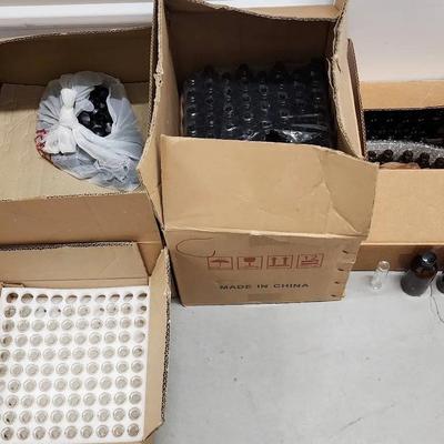 Amber & Clear Glass Empty Packaging Bottles