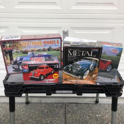 Four Model Car Kits - Still Sealed