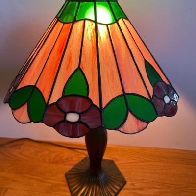 Arts and Crafts Stained Glass Table Lamp - $350-420