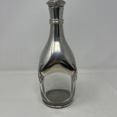 Etains du Manoir French Pewter & Glass Decanter