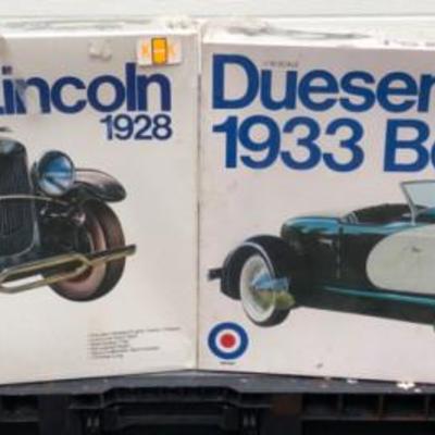 Pair of 1/16 Scale Model Car Kits - Unopened	Lot IncludesLincoln 