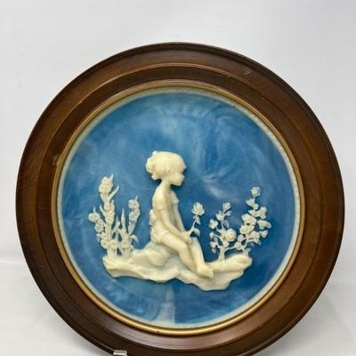 Avondale Cast Plate by Frances Taylor Williams – Girl with Rose	