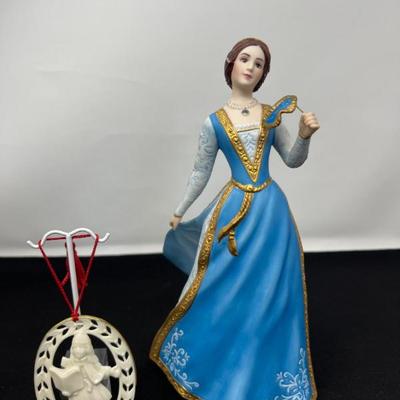 Lenox Juliet Legendary Princesses 1989 Figure & Lenox Ornament
