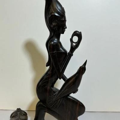  Balinese Coromandel Wood/Ebony And Ornate Spoon